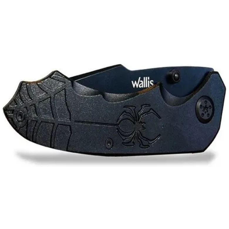 NAVAJA C/MANGO METAL NEGRO CON CLIP,HOJA LISA-SIERRA DE 8 CM - Imagen 3