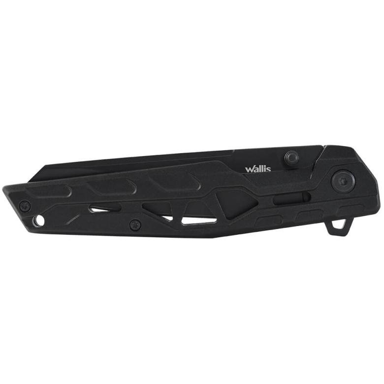 NAVAJA CON MANGO ALUMINIO NEGRO, HOJA NEGRA LISA, 9.5 CM, CL - Imagen 3