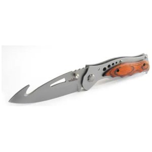 NAVAJA C/MANGO TIPO MADERA,HOJA LISA C/GANCHO,8CMDE LARGO, C