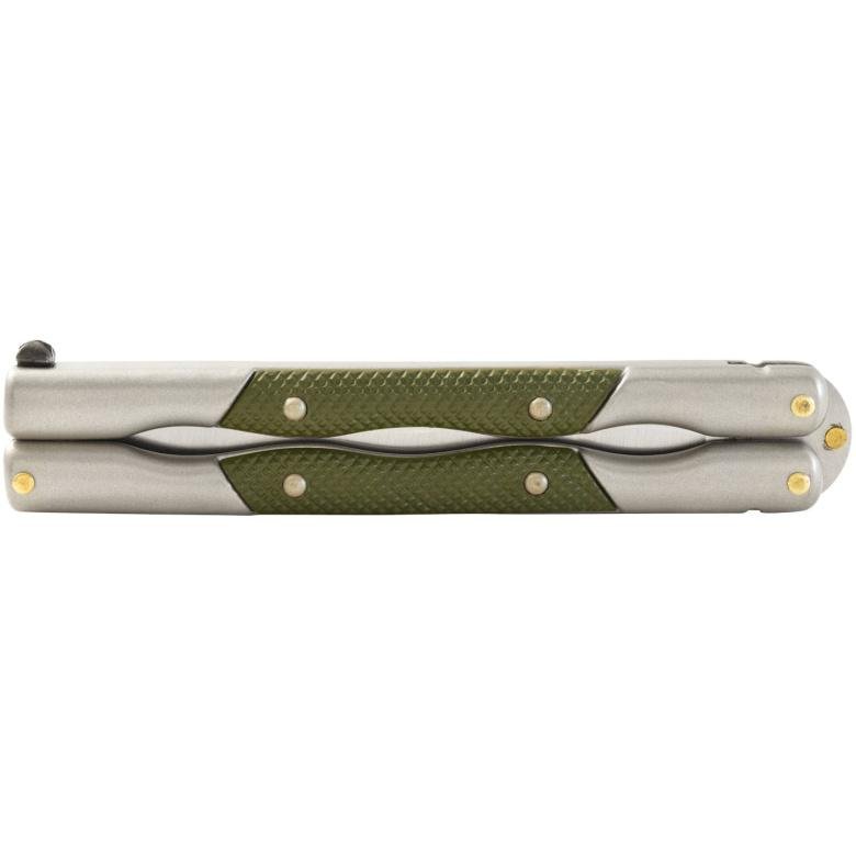 NAVAJA MARIPOSA NINHJA,MANGO CROMO DURO,HOJA LISA10.5 CM,112 - Imagen 2
