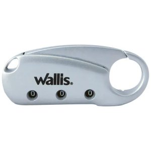 CANDADO DE COMBINACIÓN CON GANCHO, COLOR PLATA