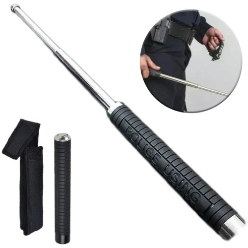 Baston Tactico Plateado