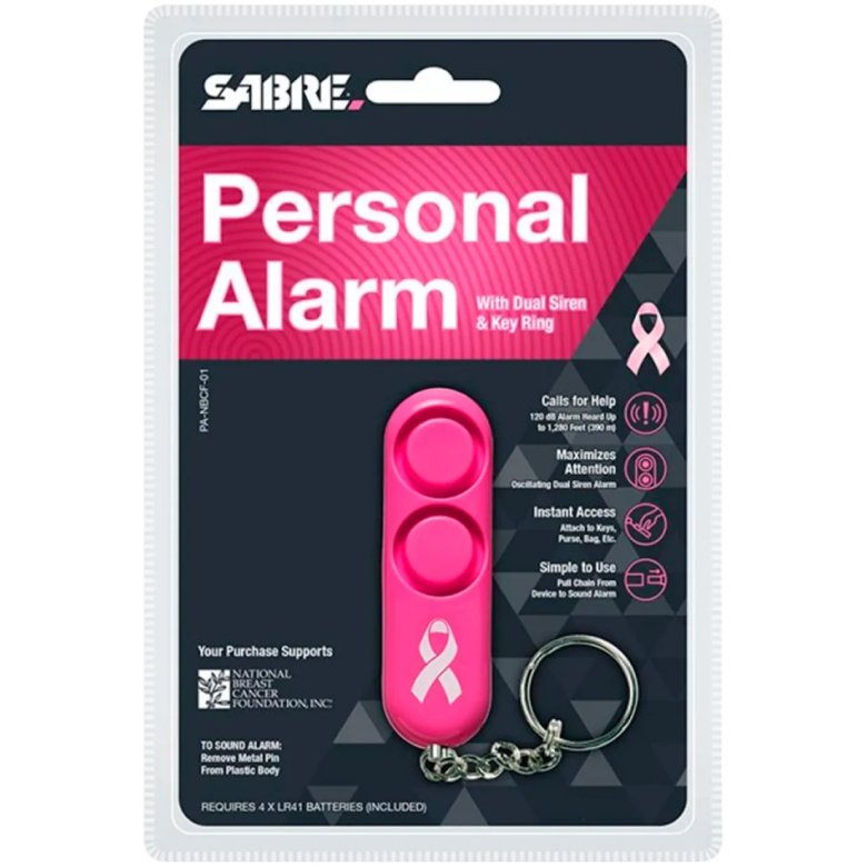 Alarma de pánico SABRE Llavero Rosa - Imagen 3