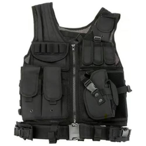 Chaleco Tactico Porta Placas Militar Airsoft Paintball Bolso