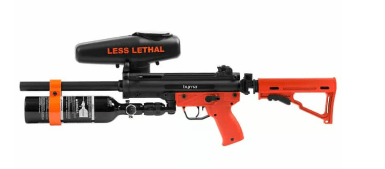 BYRNA MLR FULL AUTO W/ STOCK LANZADOR NO LETAL CAL. 0.68" BYRNA MLR FULL AUTO W/ STOCK LANZADOR NO LETAL CAL. 0.68"