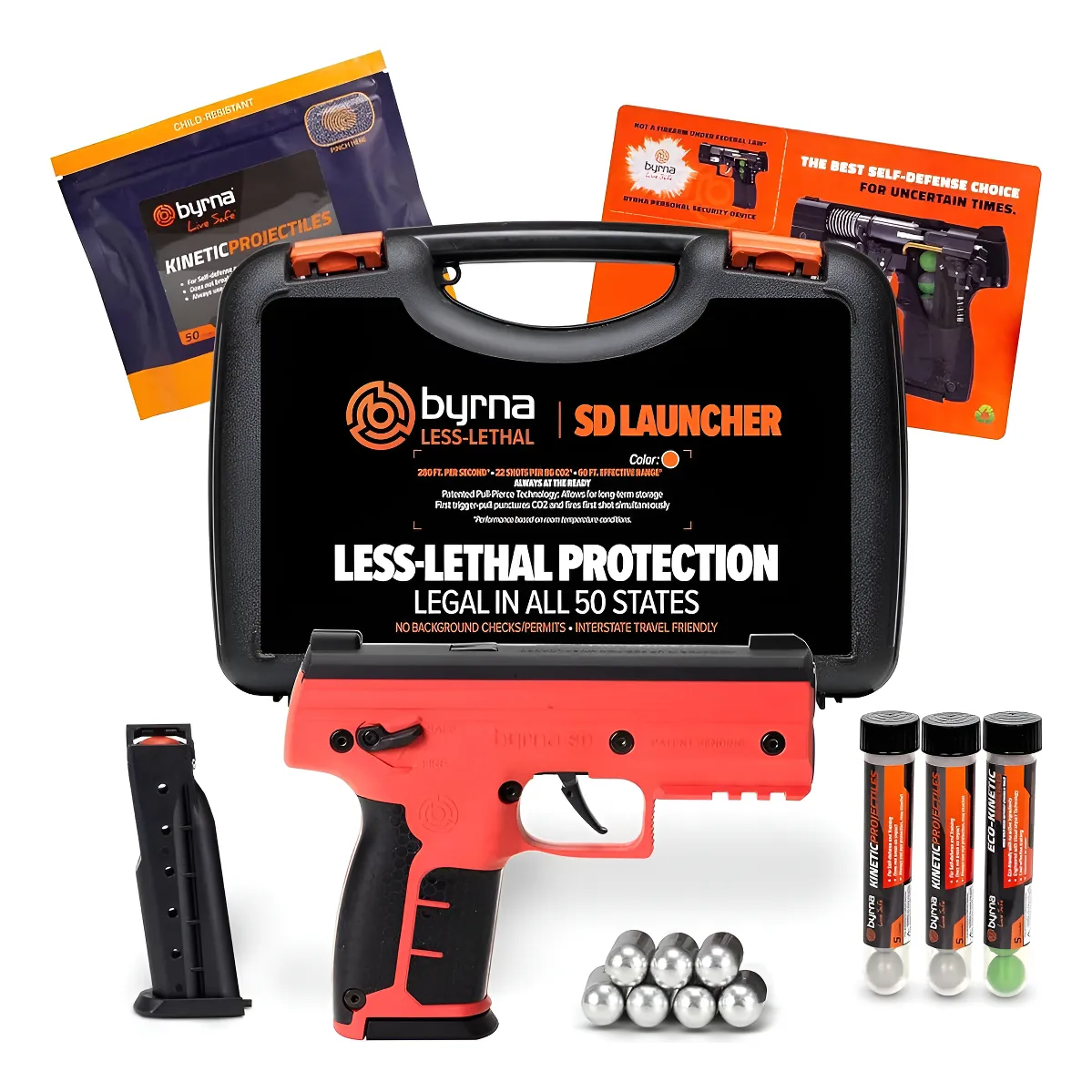 BYRNA SD LANZADOR NO LETAL CAL. 0.68" | COLOR NARANJA | BYRNA SD LANZADOR NO LETAL CAL. 0.68" | COLOR NARANJA | - Imagen 3