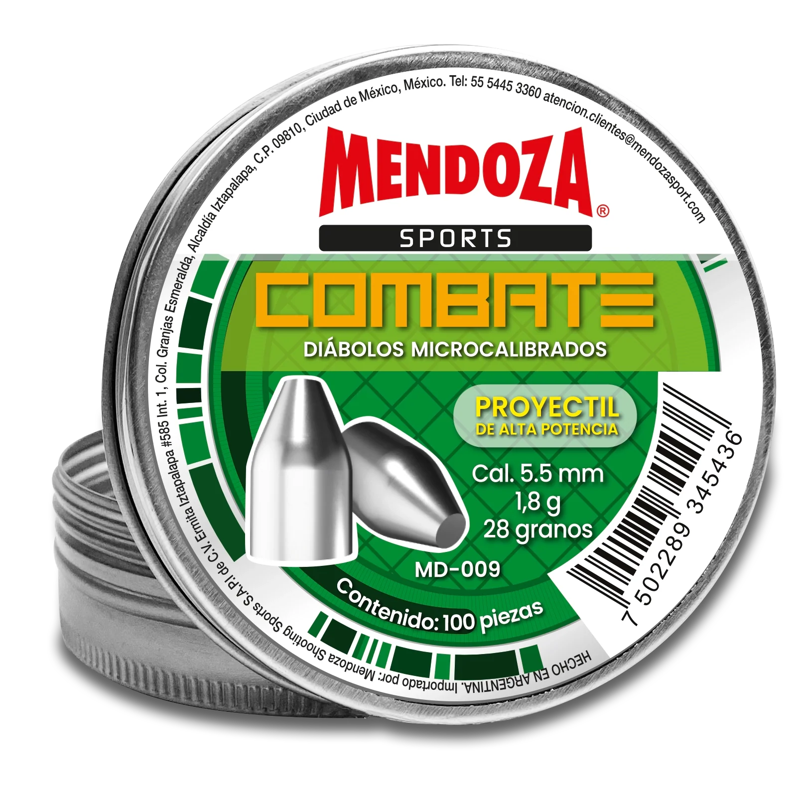 Lata Diabolo Combate Cal. 5.5 x 100