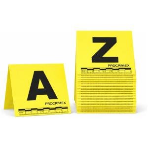 Indicadores A-Z nacionales amarillos