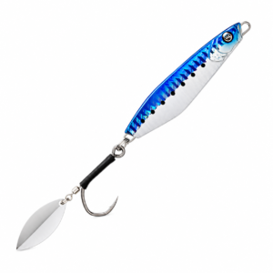 Jig de Pesca Metálico Azul para Casting y Jigging