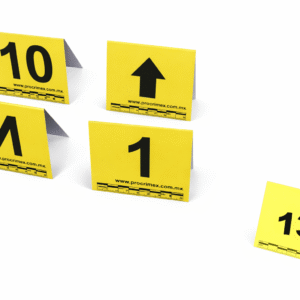 Indicadores norte y flechas nacionales amarillos