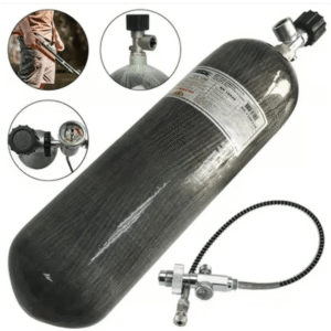 Tanque p/rifles PCP Fibra de carbón 300Bar/3,000ml