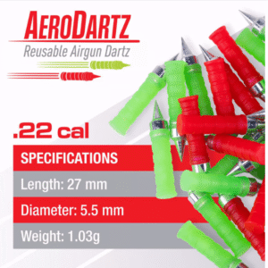 Dardo UMAREX Cal. 4.5 Rojo/Verde 9.5gr. (70 pzas.) 27mm