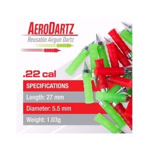 Dardo UMAREX Cal. 4.5 Rojo/Verde 9.5gr. (70 pzas.) 27mm