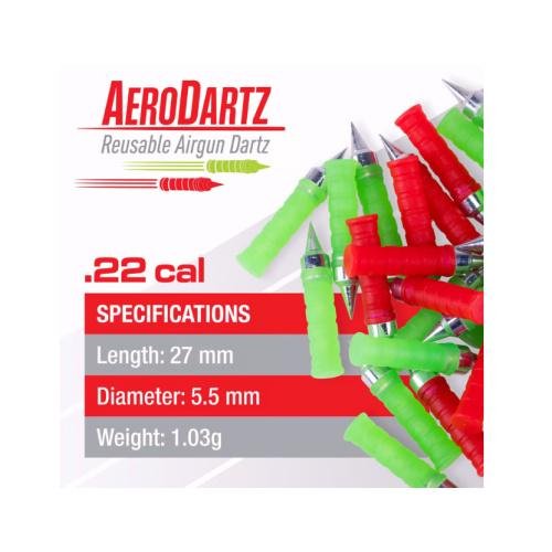 Dardo UMAREX Cal. 4.5 Rojo/Verde 9.5gr. (70 pzas.) 27mm