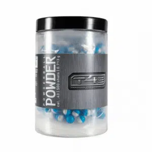 BOLITAS DE TALCO T4E CAL. .43  AZUL/BLANCO 500 PZAS. | GISPACK México