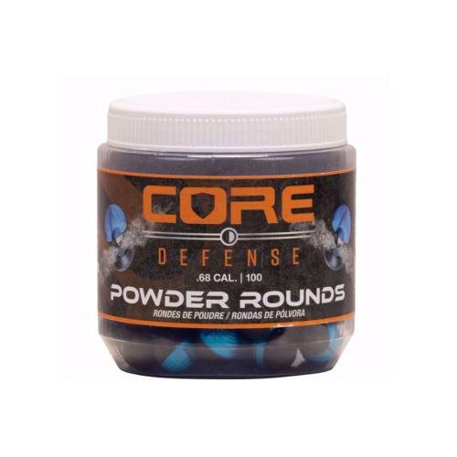 Bolitas de Talco P2P CORE DEFENSE Azul/Negra Cal. .68 100 pzas.