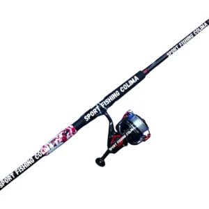 CAÑA OKUMA COMBO FINCHASER "X" 9'0 H 40-80GR FNX-6000 CAMO- ROJO 0.40MM MONO
