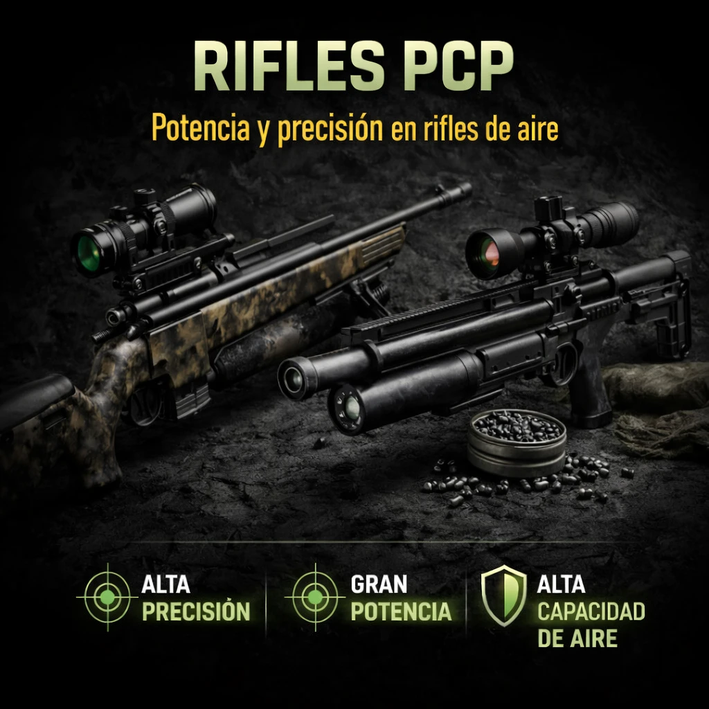 Rifles PCP de aire comprimido alta potencia y precision para tiro deportivo
