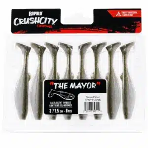 RAPALA VINYLO CRUSH CITY THE MAYOR 3" GIZZARD SHAD 8 PAC - imagen principal - GISPACK México