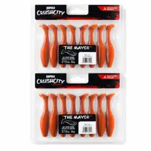 RAPALA VINYLO CRUSH CITY THE MAYOR 3" RED CRAW 8 PA - imagen principal - GISPACK México