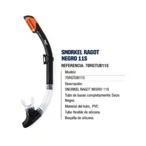 SNORKEL NEGRO 11S - principal - GISPACK México