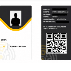 Identificación con código QR y datos DC3